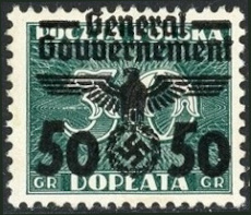 Timbre Pologne, occupation allemande Y&T N�53