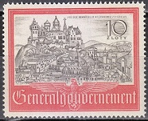 Timbre Pologne, occupation allemande Y&T N�81
