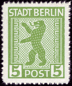 Timbre Berlin, secteur sovitique (1945) Y&T N1A