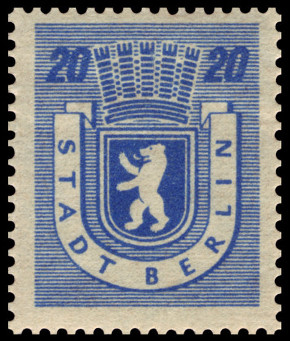  Sello Berlin, secteur sovitique (1945) Y&T N6