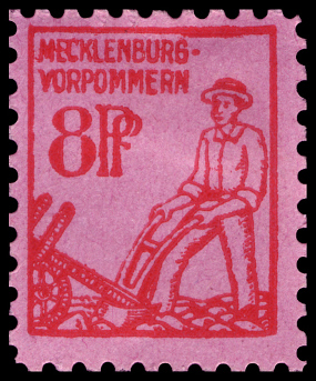 Timbre Mecklembourg-Pomeranie (1945-1946) Y&T N5