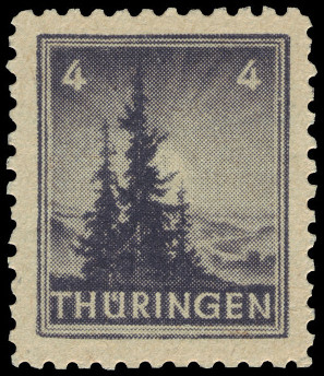 Timbre Thuringe (1945-1946) Y&T N°2 Timbre Thuringe (1945-1946) Y&T N°2