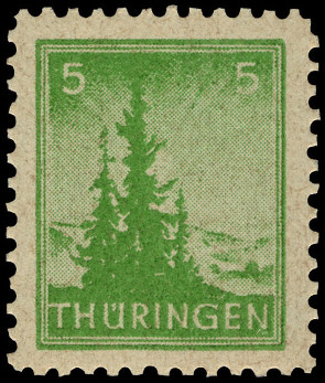Timbre Thuringe (1945-1946) Y&T N°3 Timbre Thuringe (1945-1946) Y&T N°3