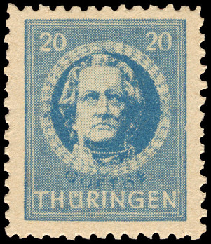 Timbre Thuringe (1945-1946) Y&T N°7 Timbre Thuringe (1945-1946) Y&T N°7