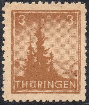 Timbre Thuringe (1945-1946) Y&T N°9 Timbre Thuringe (1945-1946) Y&T N°9
