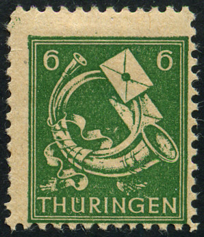Timbre Thuringe (1945-1946) Y&T N°12 Timbre Thuringe (1945-1946) Y&T N°12