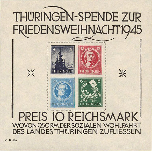 Timbre Thuringe (1945-1946) Y&T NBF2
