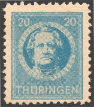 Timbre Thuringe (1945-1946) Y&T N°15 Timbre Thuringe (1945-1946) Y&T N°15