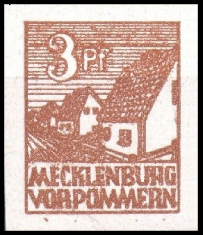 Timbre Mecklembourg-Pomeranie (1945-1946) Y&T N36