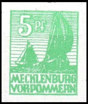 Timbre Mecklembourg-Pomeranie (1945-1946) Y&T N38