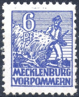 Timbre Mecklembourg-Pomeranie (1945-1946) Y&T N41