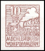 Timbre Mecklembourg-Pomeranie (1945-1946) Y&T N40