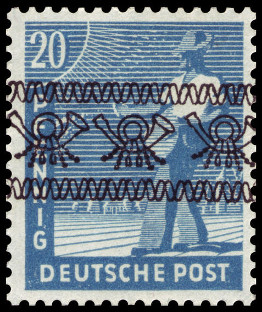 Timbre Bizone (Anglo-amricaine, 1945-1949) Y&T N28-II