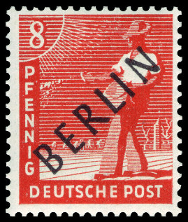 Timbre Berlin, secteur occidental (1948-1990) Y&T N°3A Timbre Berlin, secteur occidental (1948-1990) Y&T N°3A