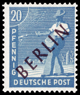 Timbre Berlin, secteur occidental (1948-1990) Y&T N8A