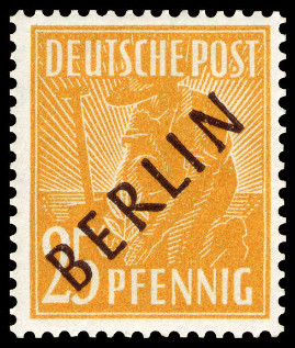 Timbre Berlin, secteur occidental (1948-1990) Y&T N�10A