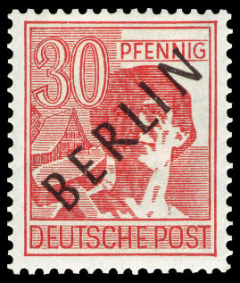 Briefmarken Berlin, secteur occidental (1948-1990) Y&T N°11A Briefmarken Berlin, secteur occidental (1948-1990) Y&T N°11A