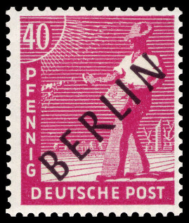 Timbre Berlin, secteur occidental (1948-1990) Y&T N12A