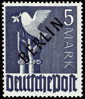 Timbre Berlin, secteur occidental (1948-1990) Y&T N20A