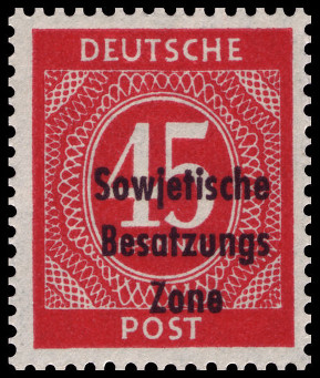 Timbre �missions g�n�rales d`Allemagne Orientale (1948-1949) Y&T N�5