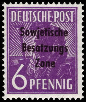 Timbre �missions g�n�rales d`Allemagne Orientale (1948-1949) Y&T N�9