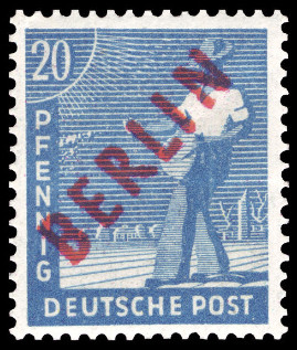 Timbre Berlin, secteur occidental (1948-1990) Y&T N8B