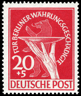 Timbre Berlin, secteur occidental (1948-1990) Y&T N55