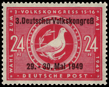  Sello missions gnrales d`Allemagne Orientale (1948-1949) Y&T N51A