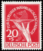 Timbre Berlin, secteur occidental (1948-1990) Y&T N55