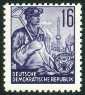 Timbre Allemagne orientale/R.D.A. (1950-1990) Y&T N124