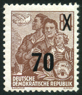 Timbre Allemagne orientale/R.D.A. (1950-1990) Y&T N°183 Timbre Allemagne orientale/R.D.A. (1950-1990) Y&T N°183