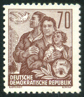 Timbre Allemagne orientale/R.D.A. (1950-1990) Y&T N°322A Timbre Allemagne orientale/R.D.A. (1950-1990) Y&T N°322A