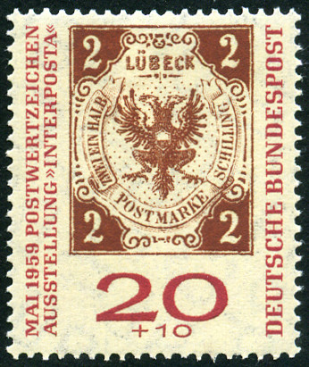 Timbre Allemagne fédérale (1949 à nos jours) Y&T N°184