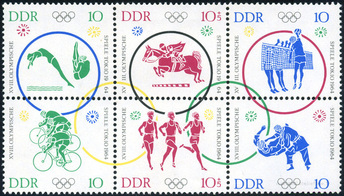 Briefmarken Allemagne orientale/R.D.A. (1950-1990) Y&T N�742-747