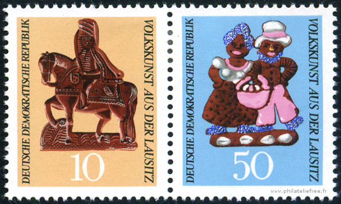 Timbre Allemagne orientale/R.D.A. (1950-1990) Y&T N1214+1216