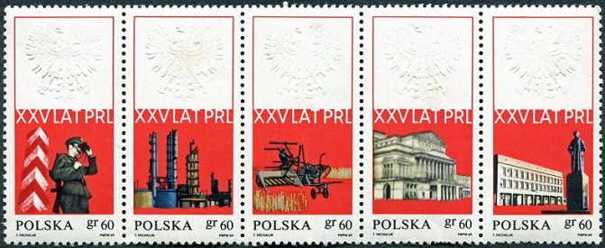 Timbre Pologne Y&T N1781-1785
