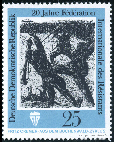 Timbre Allemagne orientale/R.D.A. (1950-1990) Y&T N°1377 Timbre Allemagne orientale/R.D.A. (1950-1990) Y&T N°1377