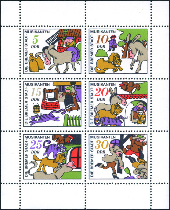 Briefmarken Allemagne orientale/R.D.A. (1950-1990) Y&T N�1407-1412