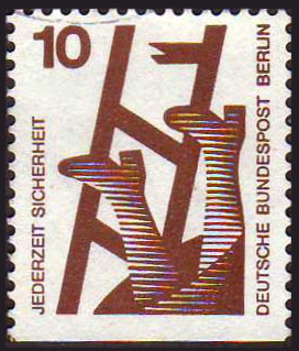 Timbre Berlin, secteur occidental (1948-1990) Y&T N°388b Timbre Berlin, secteur occidental (1948-1990) Y&T N°388b