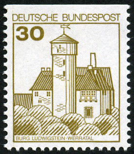 Timbre Allemagne fédérale (1949 à nos jours) Y&T N°763b Timbre Allemagne fédérale (1949 à nos jours) Y&T N°763b