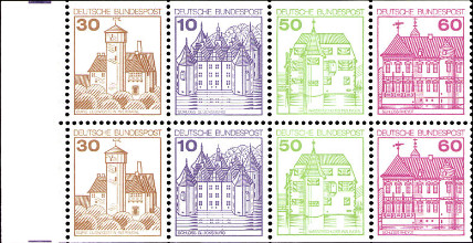 Timbre Allemagne fédérale (1949 à nos jours) Y&T N°CA878b Timbre Allemagne fédérale (1949 à nos jours) Y&T N°CA878b