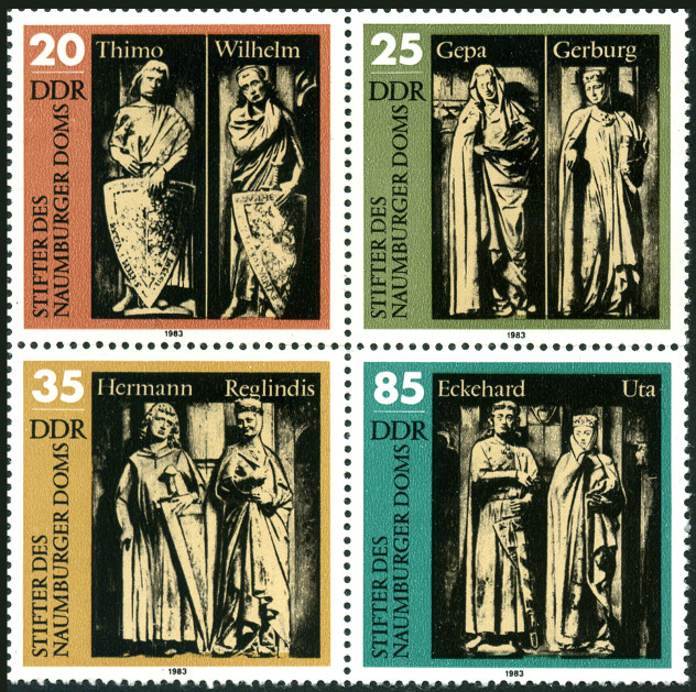 Timbre Allemagne orientale/R.D.A. (1950-1990) Y&T N°2451-2454 Timbre Allemagne orientale/R.D.A. (1950-1990) Y&T N°2451-2454