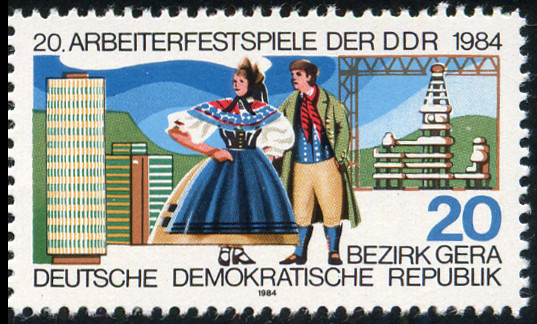 Timbre Allemagne orientale/R.D.A. (1950-1990) Y&T N°2513 Timbre Allemagne orientale/R.D.A. (1950-1990) Y&T N°2513