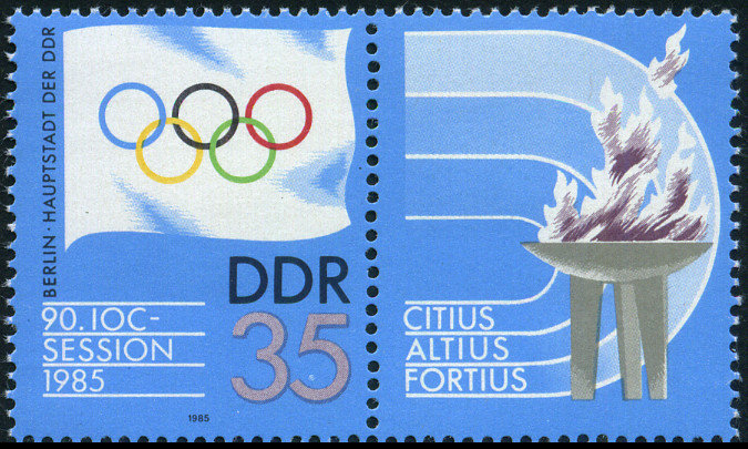 Timbre Allemagne orientale/R.D.A. (1950-1990) Y&T N°2574a Timbre Allemagne orientale/R.D.A. (1950-1990) Y&T N°2574a