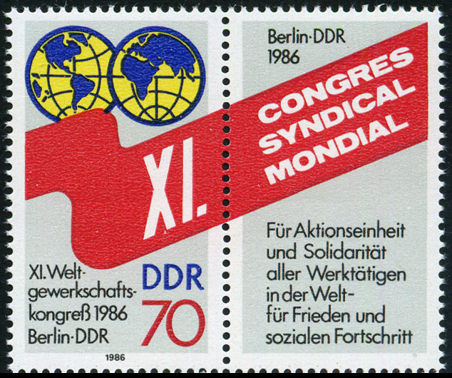 Timbre Allemagne orientale/R.D.A. (1950-1990) Y&T N°2669a Timbre Allemagne orientale/R.D.A. (1950-1990) Y&T N°2669a