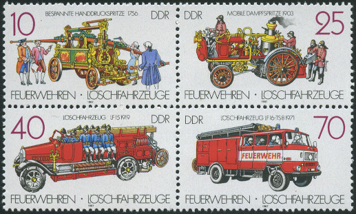  Sello Allemagne orientale/R.D.A. (1950-1990) Y&T N2722-2725