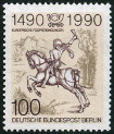 Timbre Berlin, secteur occidental (1948-1990) Y&T N°821 Timbre Berlin, secteur occidental (1948-1990) Y&T N°821