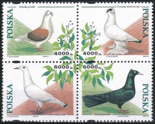 Timbre Pologne Y&T N3304-3307