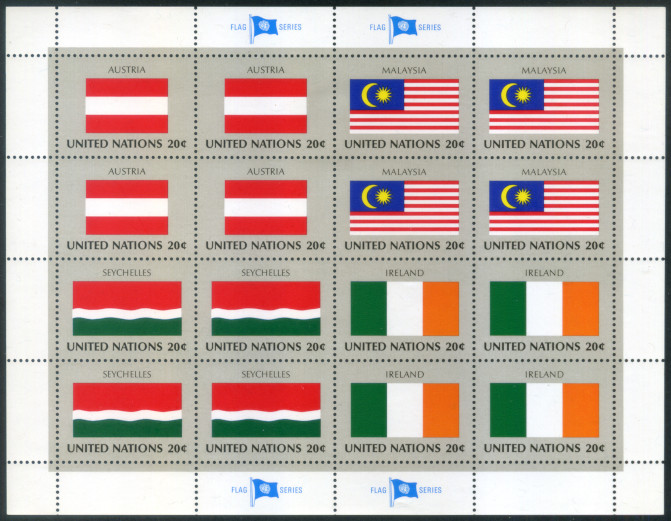 Timbre O.N.U. New-York Y&T N�F365-368