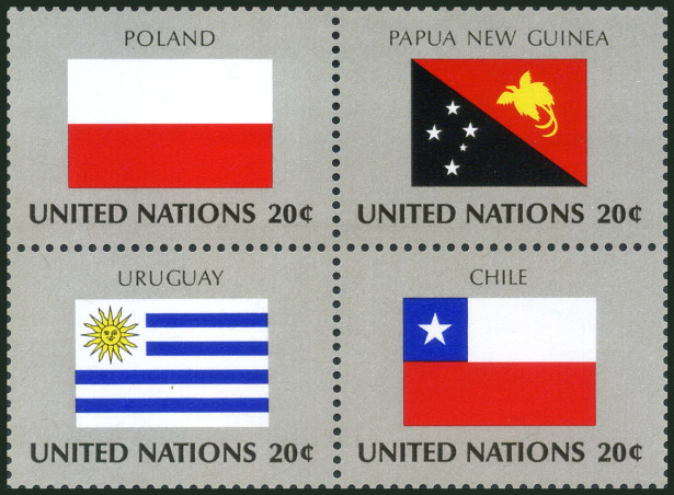 Timbre O.N.U. New-York Y&T N°420-423 Timbre O.N.U. New-York Y&T N°420-423